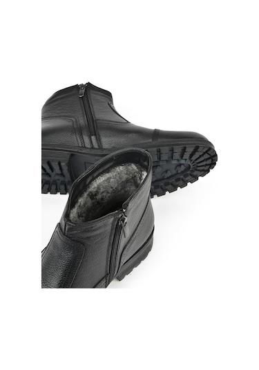 Ziya, Erkek Hakiki Deri Kürklü Bot 153999z04412 Siyah 153999z04412 000 Siyah