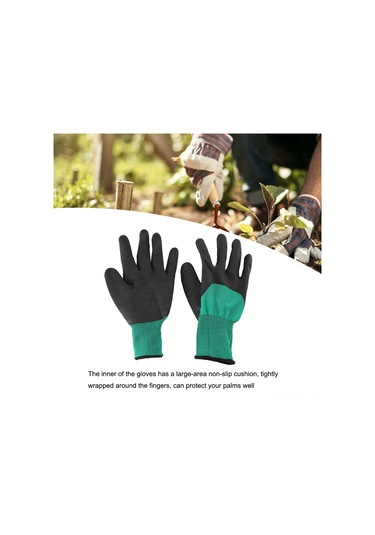 Mufunye Ergonomik 13 İğne Askılı, Soluklu Pamuk İpi, Geniş Alanlı Kayma Engellli, Bahçe Ve Ziraat Çalışmaları İçin Koruyucu Eldivenler Logo Yok