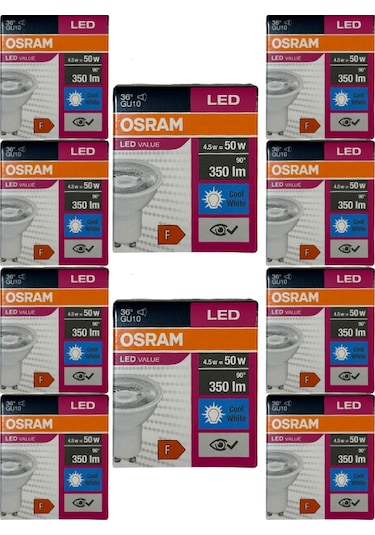 Osram 4.5w 50w 4000k Günışığı Gu10 Duylu Par16 Led Spot 10 Adet