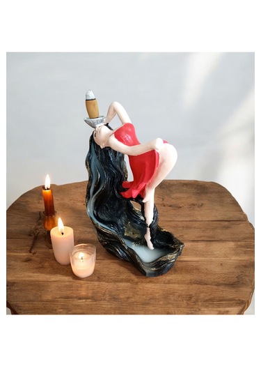 Rapunzel Saçlı Balerin Kız Geri Akış Şelale Tütsülük