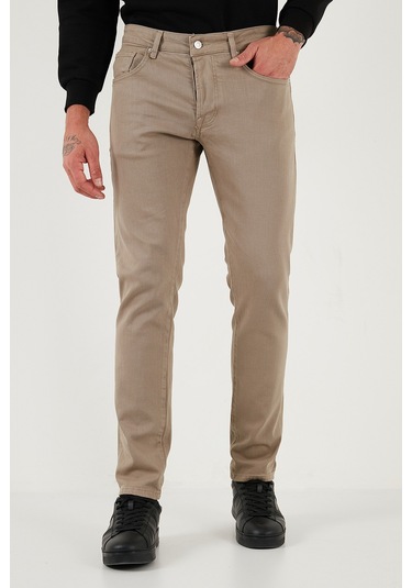 Buratti Streç Pamuklu Slim Fit Normal Bel Dar Paça Jeans Erkek Kot Pantolon 1115C24Napoli Bej Buratti Streç Pamuklu Slim Fit Normal Bel Dar Paça Jeans Erkek Kot Pantolon 1115C24Napoli Bej