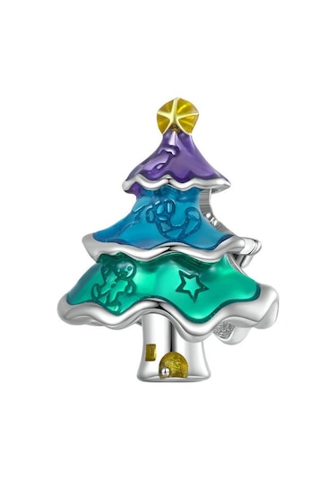 Bsc717 Noel 925 Gümüş Boncuk Dıy Boncuk Aksesuarları Çok Renkli