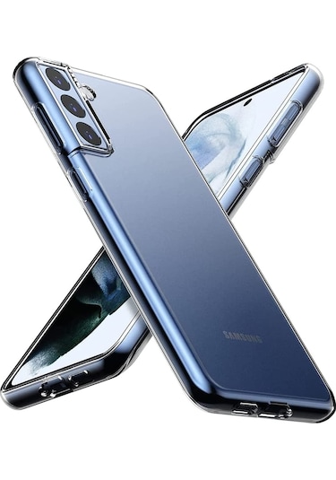 Samsung Uyumlu Galaxy S22 Kılıf Ince Esnek Korumalı Şeffaf Silikon