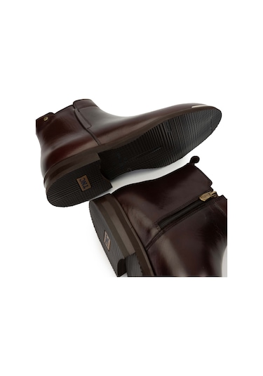 Tamer Tanca Erkek Hakiki Deri Kahverengi Casual Bot 183 40003 Erk Bot Sk24-25 Kahve Kahve