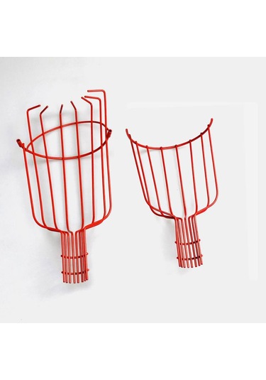 Homyl Meyve Toplama Sepeti Pratik Tutma Uzanma Aracı Kırmızı