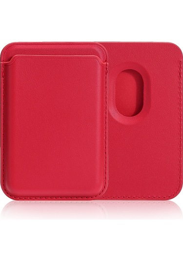 Kilifone - Telefon Arkası Kartlık Magnetik Cardsafe Kartlık - Kırmızı - T35006 Kırmızı