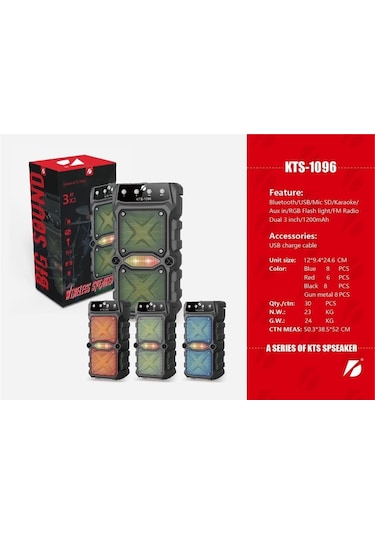 KTS 1096 USB Bluetooth Hoparlör