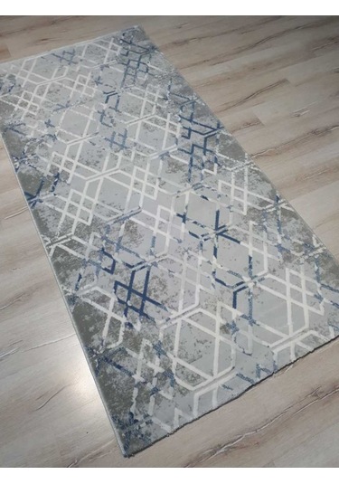 Armis Halı Kolaj A311A Gri Mavi Halı Yolluk 100X200 Cm
