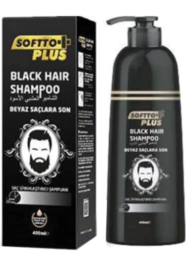 Softto Plus Black Hair Şampuan 350 Ml Beyaz