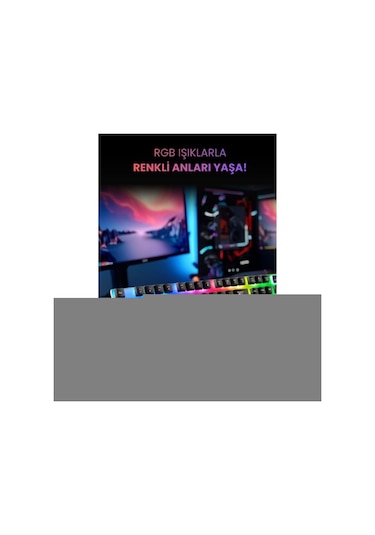 Büro Ev Ofis Bilgisayarı İçin Kablolu Işıklı Gaming Türkçe Q Klavye Mouse Seti Diğer