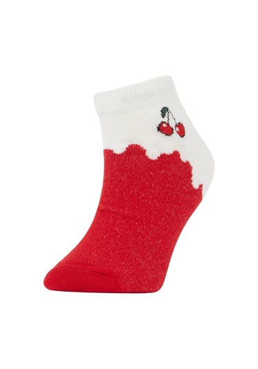 DeFacto Kız Çocuk 7'li Pamuklu Patik Çorap V2847A6NSKR1