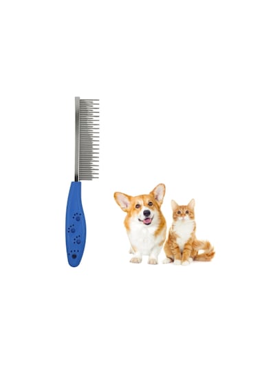 Tüy Açıcı Kedi Köpek Tarağı Tek Taraflı Metal Dişli