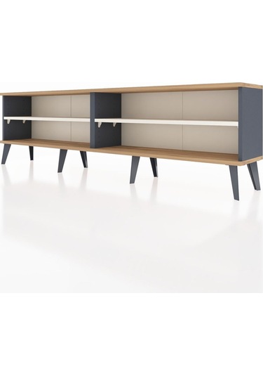 Arges Tv Ünitesi 2 Raflı 176x30x51 Antrasit-çam/aytaşı Atlas Çam/aytası