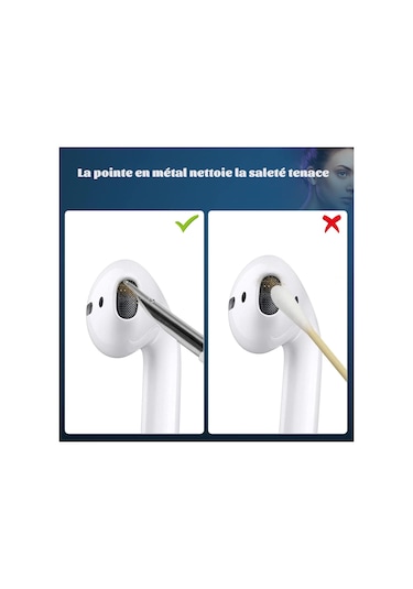 Airpods Temizleyici, Fırça Ve Metal Uçlu Airpods Temizleme Kiti,
