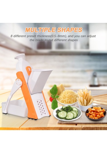 Güvenli Sebze Kesici Mutfak Için Ayarlanabilir Sebze Gri Gri