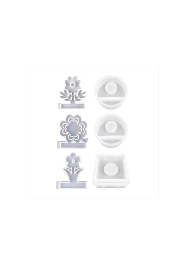 Gildedwill Silikon Kalıp Mumluk, Silikon Kalıplar Döküm Kalıpları, Bahar Çiçekleri Silikon Döküm Kalıbı, Mumluk