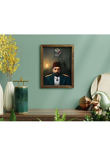 Bk Home Sultan Iı Abdülhamid Han Tasarımlı Doğal Masif Ahşap Çerç (551056506)