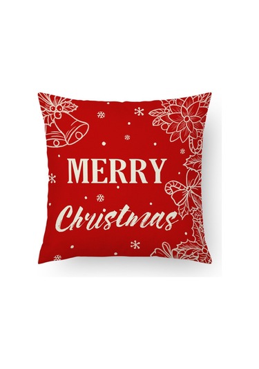 Cartoon Hand-painted Style Christmas Decorative Pillow No.30 Ekru