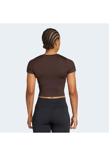 Adidas Workout Essentials Kadın Kahverengi Tişört Jz0128
