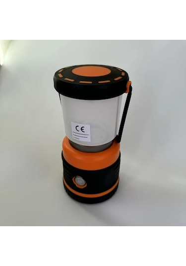 Xuweiwei Taşınabilir Led Kamp Lambası Yuvarlak Dayanıklı Pil İle Çalışan Açık Hava Yürüyüş Balıkçılık Turuncu Siyah Altın