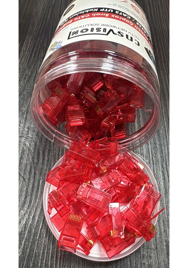 Cns- Rj45 Delikli Çapraz Sıralı Cat6 Bağlantı Soketi 100'lü Kutu