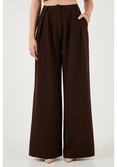 Lela Bayan Pantolon 6522016 Kahve Kahve