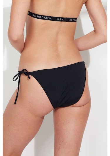 U.S. Polo Assn. Kadın Siyah İpli Bikini Alt 21508