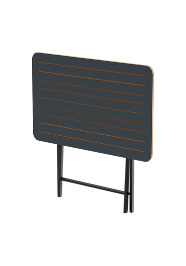 Katlanır 4 Kişilik Bahçe Masası Bistro Masa 55x90 Füme 1426