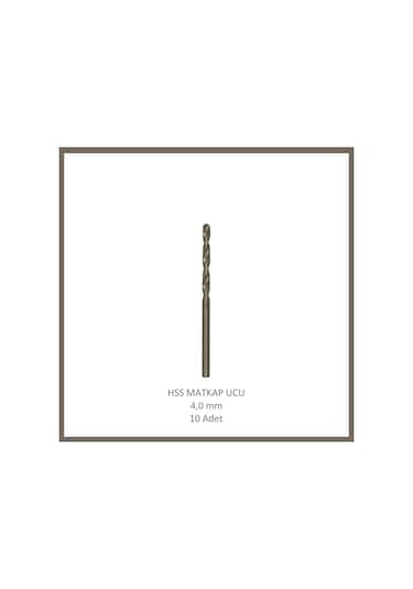 Hss Matkap Ucu 4 Mm, Metal, Ahşap, Plastik İçin 10 Adet