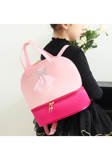 Suntek Bale Dans Sırt Çantası Sporları Seyahatleri İçin Pembe Gül Kırmızı