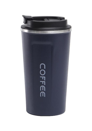 Mavi 304 Paslanmaz Çelik Vakum Bardak Açık Eğlence Su Bardağı Basit Çay Bardağı Araba Ofis Kahve Fincanı 301-400ml