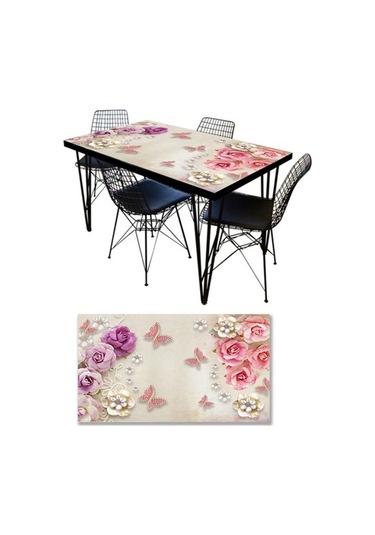 Masa Kaplama Folyosu Mobilya Masa Kaplama Folyoları Gül Kelebek