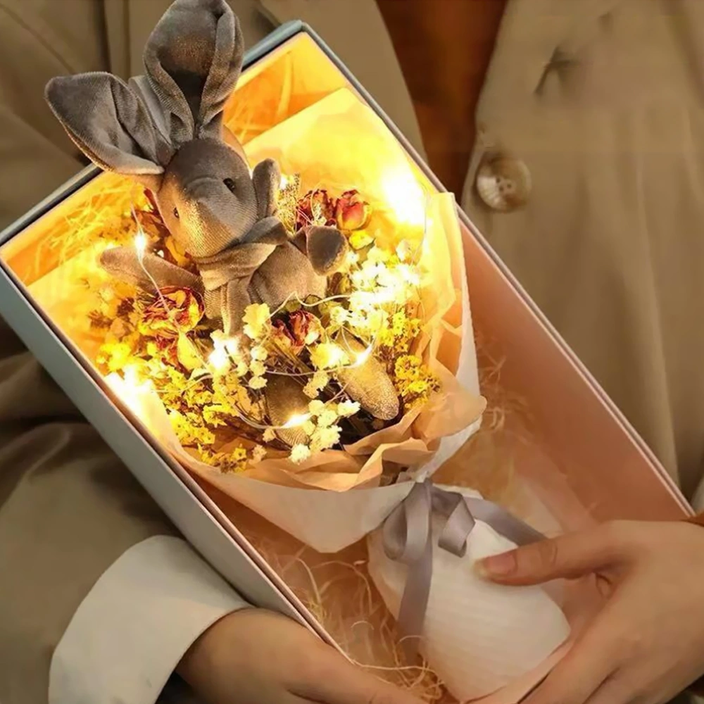 Yunboo Beyaz 1m 10 Led Pili Çi Hazlı Kupon Bakır Tel Işığı, Noel, Parti, Pasta, Çiçek Sepeti Dekorasyonu, Hediye Kutusu Işığı Pili Hediye Beyaz