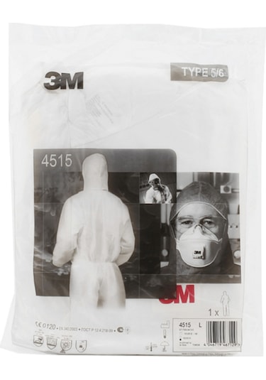 3m 4515 Koruyucu Tulum, Beyaz - Xl Beden