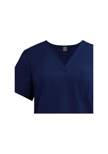 Dolıty Hemşirelik Ovalama Seti V Yaka Hemşire İş L-koyu-mavi