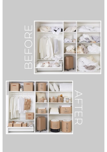 Ocean Home Textile Jüt Kapaklı Kutu 30 x 30 x 30 cm