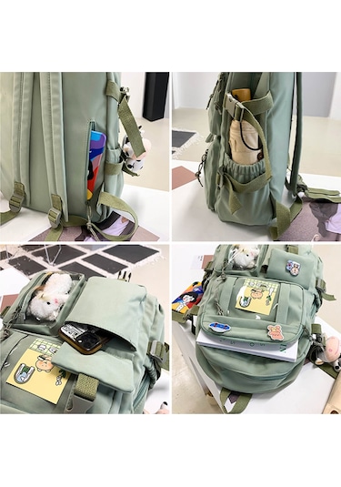 Maiyame Lise Öğrencileri İçin Oxford Dokuma Çift Omuzlu Sırt Çantası - Anti-hırsızlık Cepi, Ayarlanabilir Askılar Ve Çoklu Cep Tasarımı