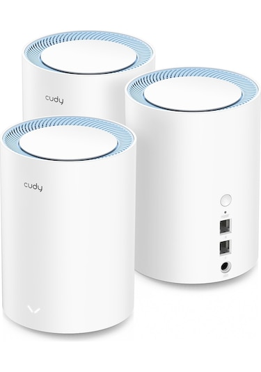 Cudy M1200 AC1200 MBPS 2.4 GHz / 5GHz AP/RE/WISP MU-MIMO Wi-Fi 3'Lü Mesh Router