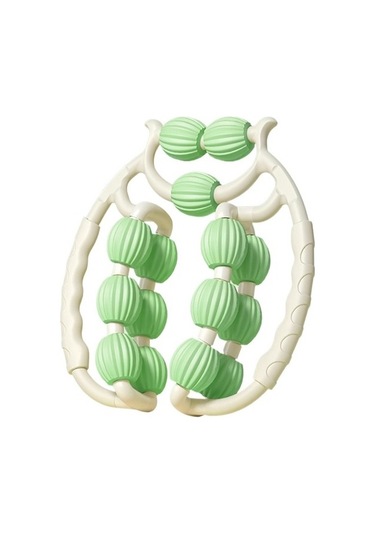 Mkjınmeı Çift Sıralı Halka Şeklindeki Bacak Masaj Aleti, Bacak Inceltici Silindir Eseri W0mc1d Yeşil