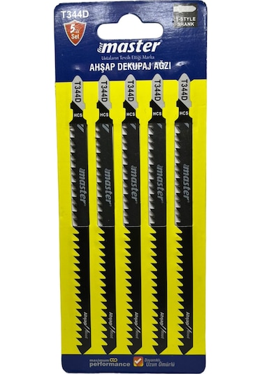 Ahşap Dekupaj Ağzı Uzun 5'li T344d