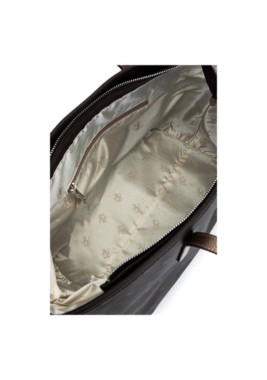 Tamer Tanca Kadın Suni Deri Kahverengi Desen Kol Çantası 743 2341 Bn Cnt Sk25-26 Kahve Gfrj Kahverengi