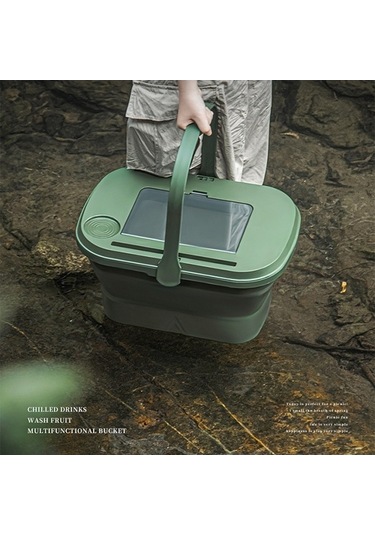 Wondernest Su Sepetli Katlanabilir Piknik Sepeti, Kahve Masası Fonksiyonlu, Çok Amaçlı Kullanım - Km 12cm