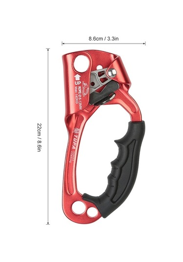 Pazly Dayanıklı Alüminyum Magnezyum Tırmanış Askısı - 8-12mm Halatlar, 140kg Taşıma Kapasitesi, Çok Renkli Design Çok Renkli