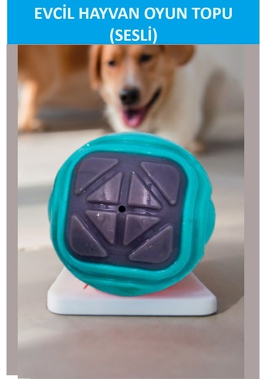 Zetconcept Sesli Köpek Topu Kendinden Sesli Köpek Oyuncağı