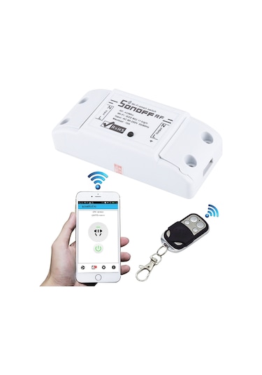 Sonoff 433mhz Dıy Wifi Akıllı Kablosuz Uzaktan Kumanda Zamanlayıcı Modülü Güç Anahtarı, Akıllı Ev İçin 4 Tuşlu Uzaktan Kumanda, İos Ve Android Desteği