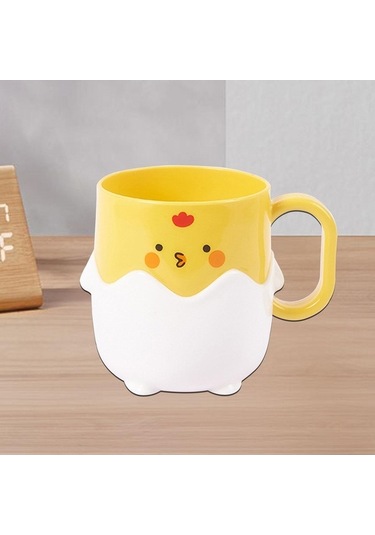 Pazly Yuvarlak Yıkama Suntek Karikatür Kabı Gözler Fırçası Fincan Diş Lv Diğer