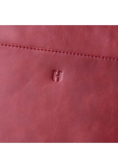 Beverly Kadın Bordo Deri Cepli Fermuarlı Rfid Korumalı Portföy Çanta Bordo