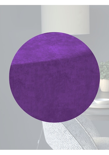 Kadife Efektli Tatlı Mor Rengi Aura Serisi Runner 40 X 140 Tatlı Mor