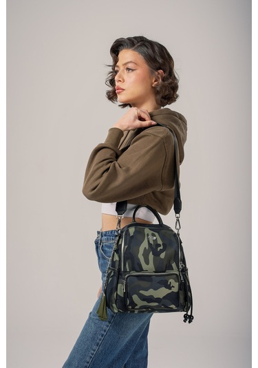 Ççs Kadın Sırt Çantası Ccs18027 Kamuflaj Kamuflaj