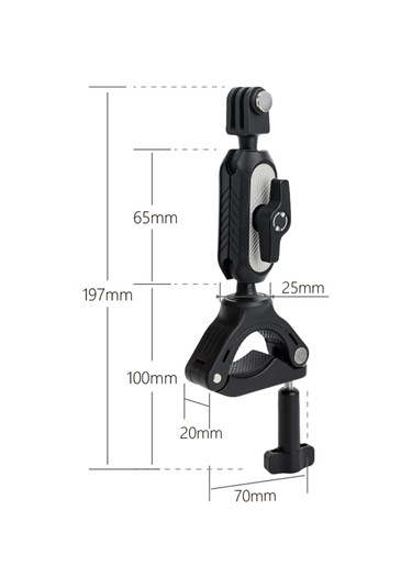 Geeksen Kamera Montaj Kelepçesi Montaj Bisiklet Gidonu Adaptörü Montajı Gopro Adaptörü